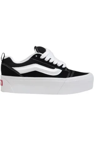 Vans Skor, Dam, 38 EU, Mocka, Svart & Vit Mocka Platform Sneakers