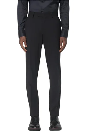 HUGO BOSS Byxor, Herr, 4Xl, Klassiska svarta byxor för män