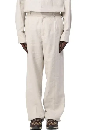 Botter Byxor, Herr, L, Straight Leg High-Waist Byxor