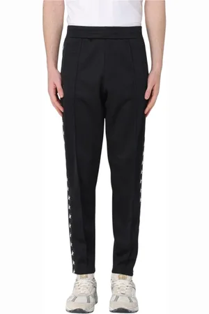 Golden Goose Byxor, Herr, L, Bomull, Svarta Track Pants Snygg Design