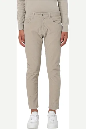 Dondup Byxor, Herr, W35, Grön Corduroy Casual Byxor