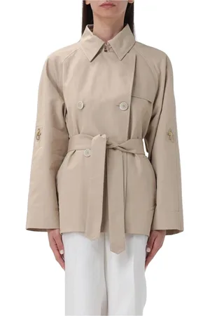 FAY Kappa, Dam, L, Svart Trenchcoat Modern Elegans