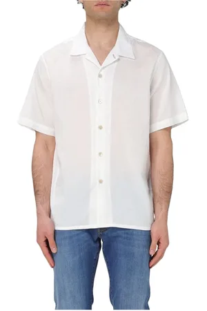 Paul Smith Skjorta, Herr, M, Bomull, Blå kortärmad skjorta, sofistikerad stil