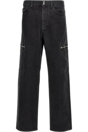 Givenchy Jeans, Herr, W31, Svarta Cargo Jeans med Dragkedjedetalj