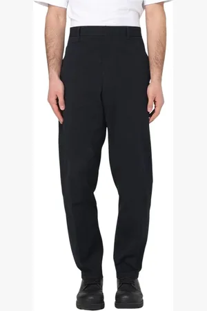 Jil Sander Byxor, Herr, L, Bomull, Blå skräddarsydda byxor för män