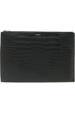 Saint Laurent Pre-owned, Dam, ONE Size, Pre-owned Laeder kuvertvskor
