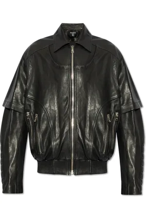 Balmain Jacka, Herr, L, Läder, Läderjacka