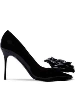Balmain Skor, Dam, 36 EU, Läder, Lackläder Ruby pumps med blomdetalj