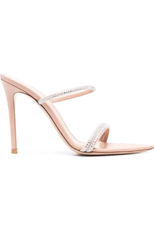Gianvito Rossi Skor, Dam, 40 EU, Läder, Sandalererer pulver