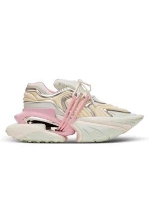 Balmain Skor, Dam, 39 EU, Enhörning Wave-tränare i neopren och kalvskinn
