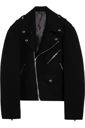 Balmain Jacka, Herr, L, Läder, Biker Läderjacka