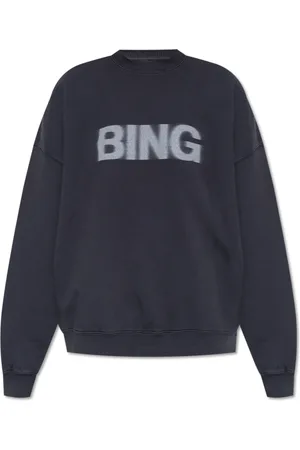ANINE BING Sweatshirts & Hoodies, Dam, S, Bomull, Sweatshirt med logotyp