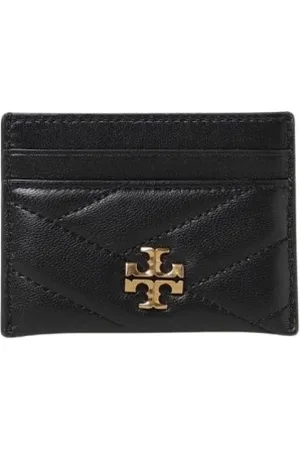 Tory Burch Accessoarer, Dam, ONE Size, Läder, Chevron Kortfodral Plånbok