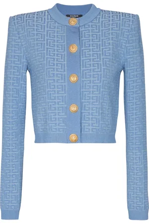 Balmain Stickade tröjor & koftor, Dam, S, PB Labyrinth stickad kofta