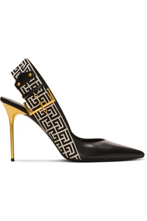 Balmain Skor, Dam, 36 EU, Läder, Ruby Slingbacks