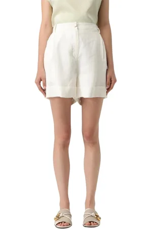 Liu Jo Shorts, Dam, L, Grön Högtskuren Veckad Shorts