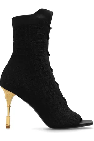 Balmain Skor, Dam, 41 EU, Läder, Myntklackade ankelboots