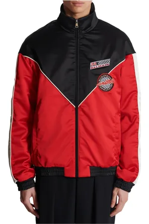 Balmain Jacka, Herr, S, Polyester, Satin Racing jacka i tre färger