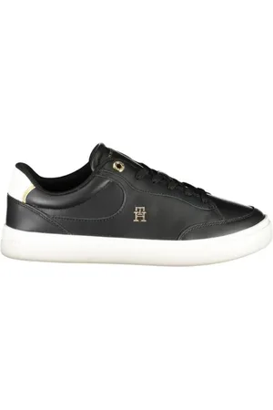 Tommy Hilfiger Skor, Dam, 36 EU, Polyester, Svarta Polyester Snörskor