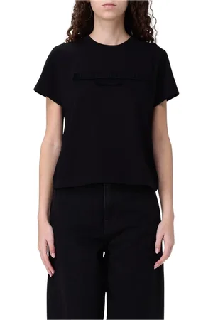 Alexander Wang Topp, Dam, S, Bomull, Broderad Logotyp Kortärmad Tee