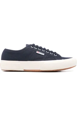 Superga Skor, Herr, 41 EU, Blå Snörskor med Gummisula