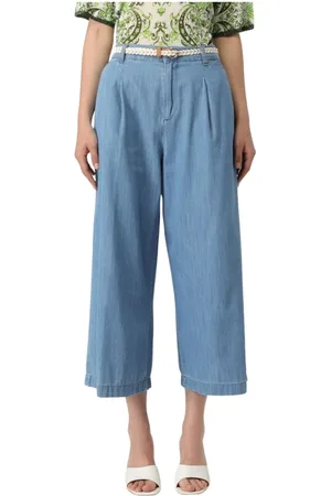 Liu Jo Jeans, Dam, W29, Denim, Veckad Denim Bred Ben Byxor