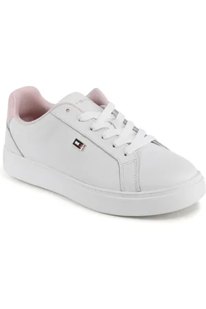 Tommy Hilfiger Skor, Dam, 40 EU, Läder, Vita Lädersneakers