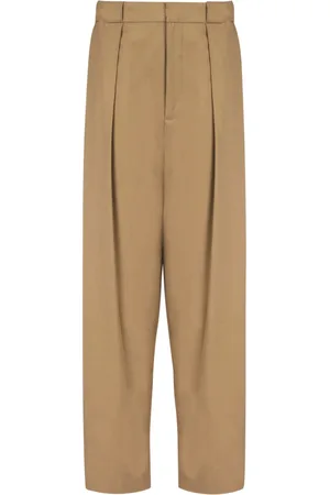 Balmain Byxor, Dam, 2Xs, Bomull, Veckade bomullsbyxor