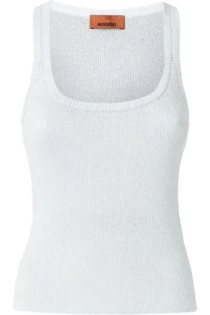 Missoni Topp, Dam, XS, Vit Topp med Unik Design