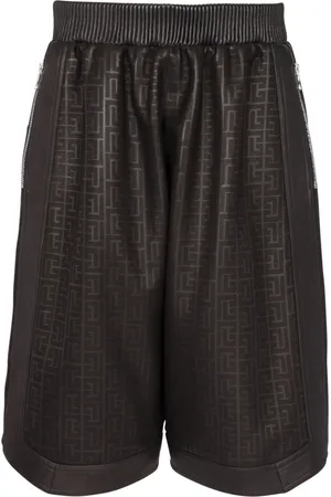 Balmain Shorts, Herr, L, Lammskinns shorts