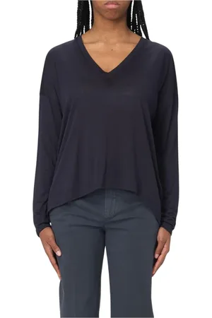 Dondup Topp, Dam, M, Blå V-ringad Topp Avslappnad Chic