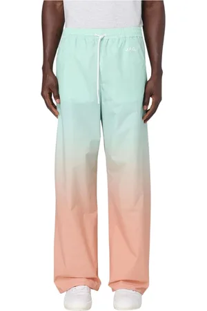 A.P.C. Byxor, Herr, L, Polyester, Multifärgade WideLeg Byxor