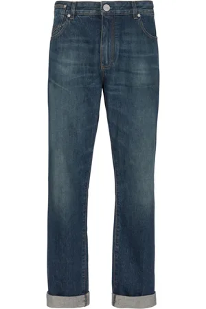 Balmain Jeans, Herr, W30, Bomull, Vintage Straight-leg Jeans