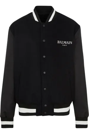 Balmain Jacka, Herr, XL, Kashmir, Tvåfärgad ull och kashmir varsityjacka