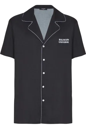 Balmain Skjorta, Herr, L, Pyjama skjorta med 9 panets tryck