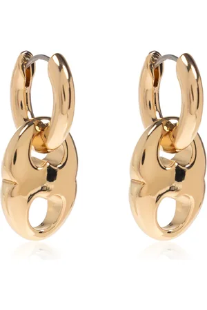 Tory Burch Accessoarer, Dam, ONE Size, Örhängen med ingraverad logotyp