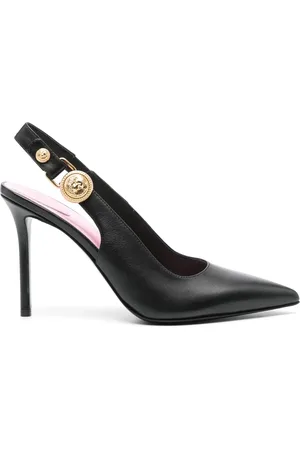 Balmain Skor, Dam, 39 EU, Läder, Svart Läder Avslappnad Pumps