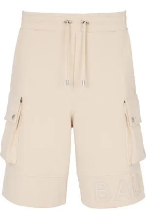 Balmain Shorts, Herr, M, Bomull, Frakt shorts med reflexlogo