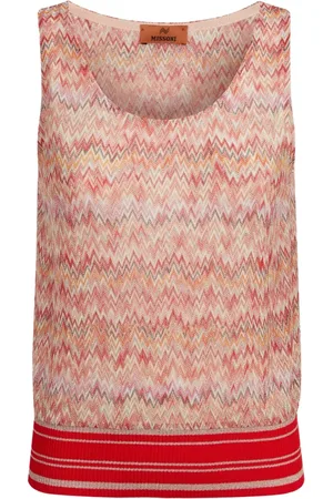 Missoni Topp, Dam, M, Vit Topp med Unik Design