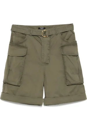 Balmain Shorts, Herr, L, Bomull, Ficka Grön Shorts