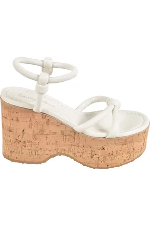 Gianvito Rossi Skor, Dam, 39 1/2 EU, Vita Sandaler Elegant Sommarstil
