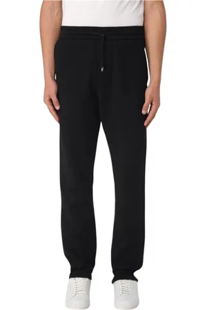 Saint Laurent Byxor, Herr, XS, Bomull, Bekväma Svarta Avslappnade Byxor