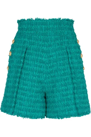 Balmain Shorts, Dam, S, Tweed, Flared tweed shorts