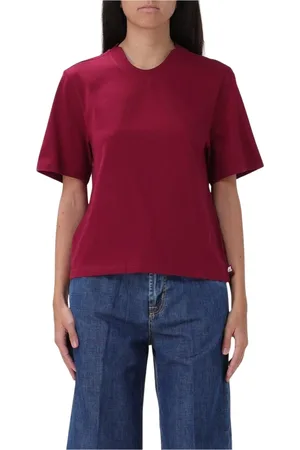K-Way Topp, Dam, S, Röd Crew Neck Tee för Kvinnor