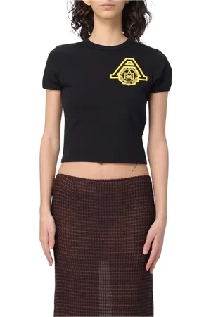 AMBUSH Topp, Dam, L, Bomull, Svart Logo Print T-shirt