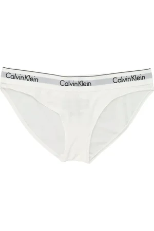 Calvin Klein Underkläder, Dam, XS, Läder, Vitt Minimalistiskt Underklädes Set