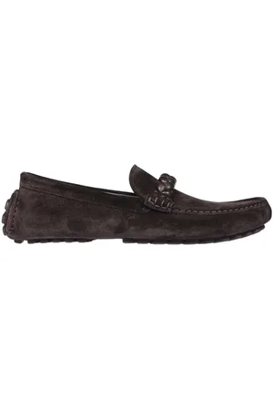 Gianvito Rossi Skor, Herr, 41 EU, Mocka, Mockasiner i mocka med gummiknoppar