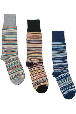 Paul Smith Underkläder, Herr, ONE Size, Färgglada Randiga Strumpor