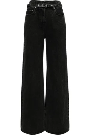 3.1 Phillip Lim Jeans, Dam, M, Bomull, Svarta vida ben jeans