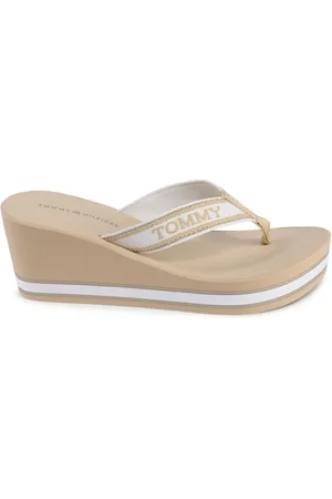 Tommy Hilfiger Skor, Dam, 37 EU, Polyester, Flip Flops med Remdetalj